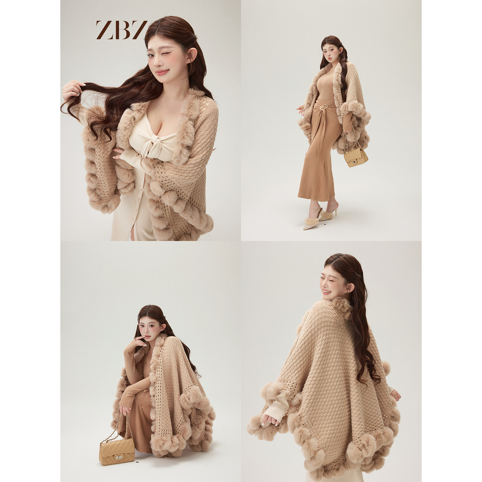 周白子 12/22魔法小猫咪2.0【10米加长蓬松毛 · 斗篷外套】ZTKQ2021