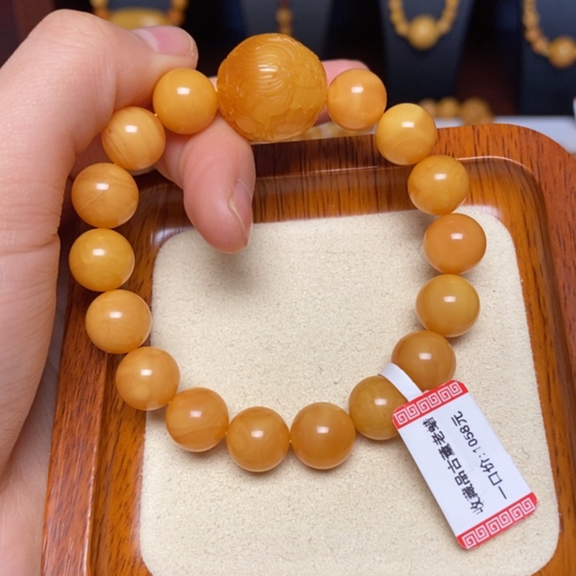 【闪购商品】未镶嵌蜜蜡手链手串