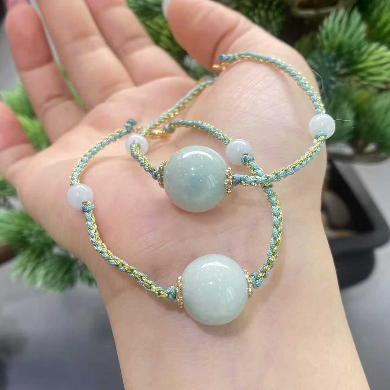 么么珠宝/翡翠手绳0227QC19多样性发1