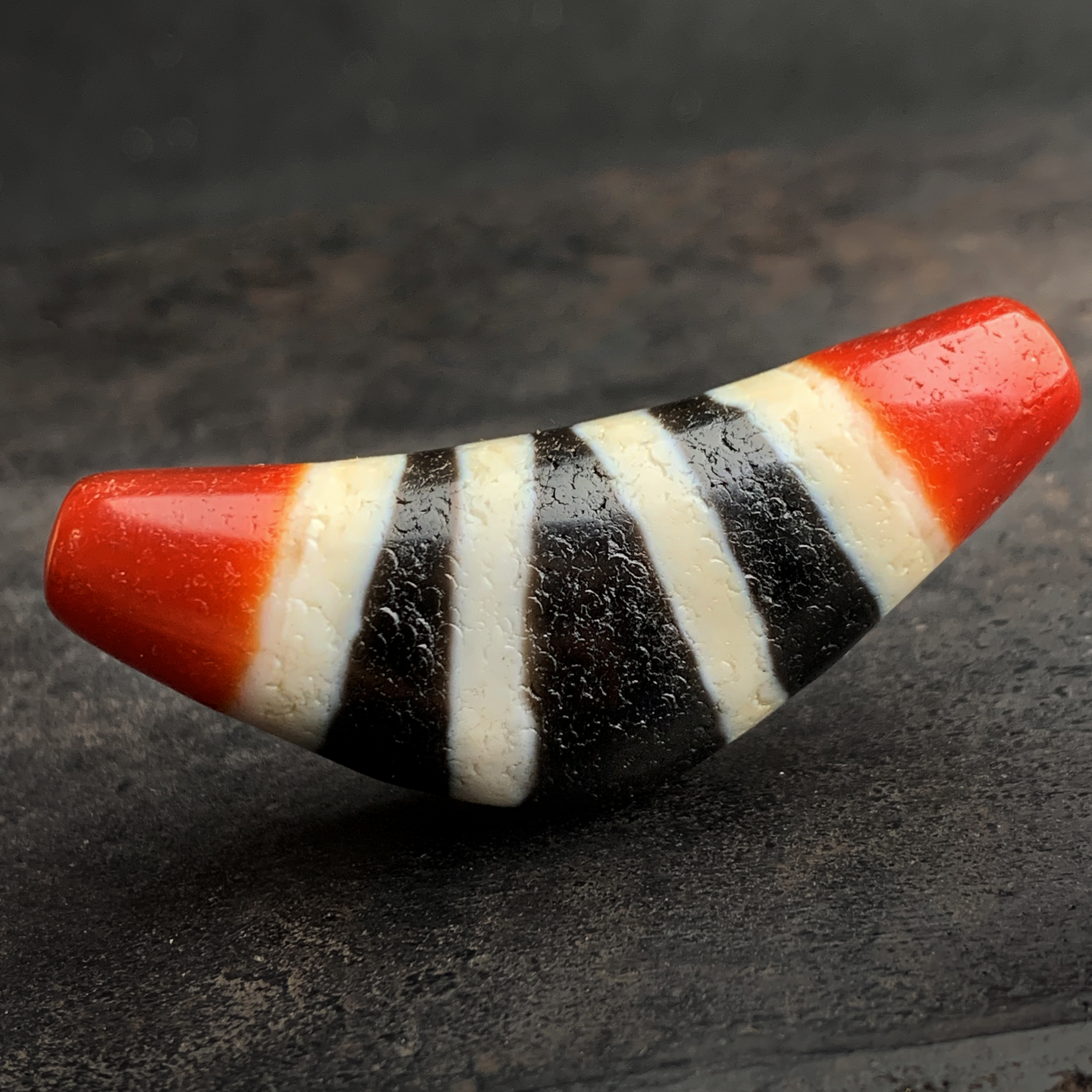 【观南臻品】三色七线牛角珠吊坠项链 手工精品