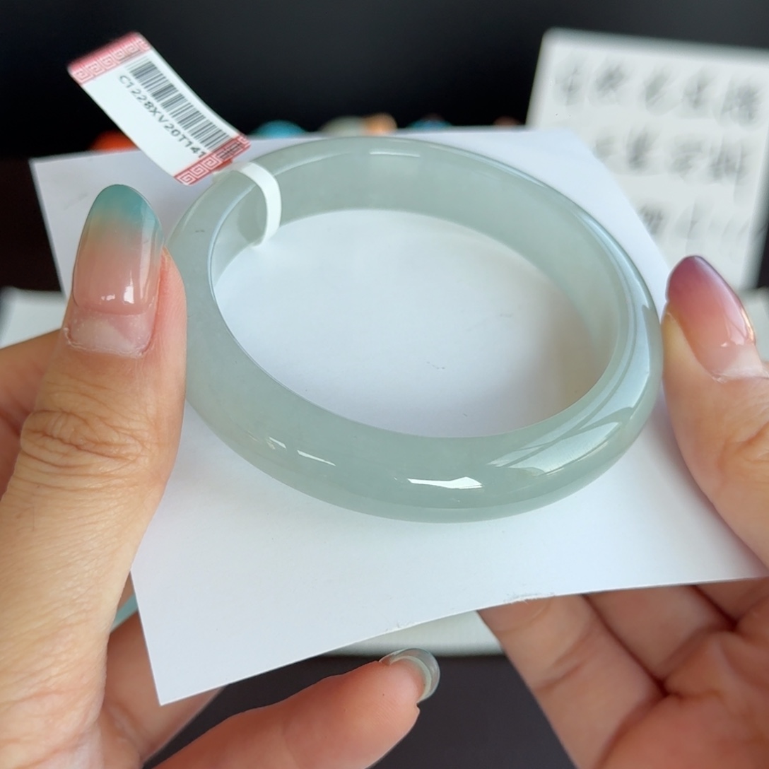 翡翠未镶嵌手镯15号 57