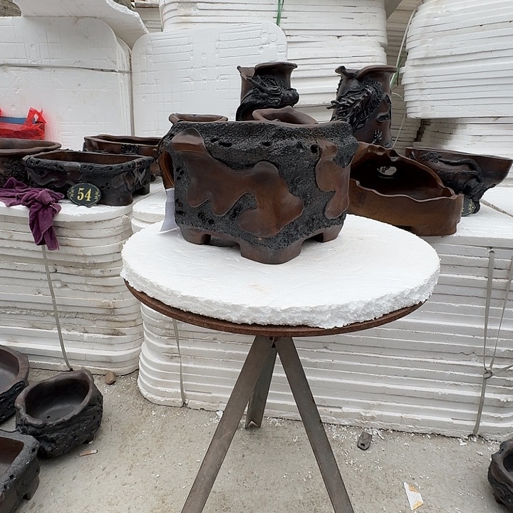 泸***馆宜兴紫砂花盆盆艺