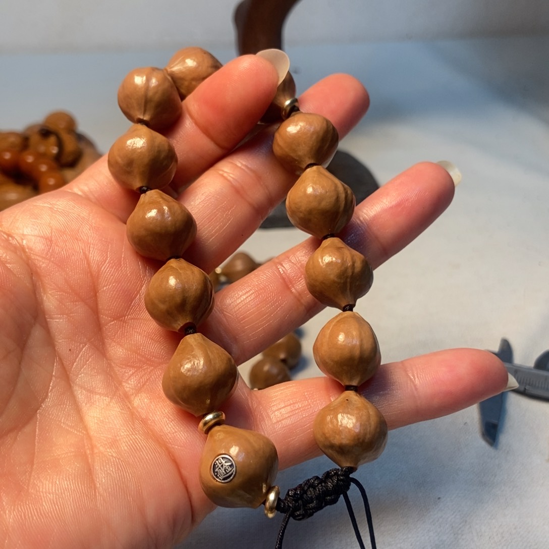 橄榄核手串/手链日进斗金素核16