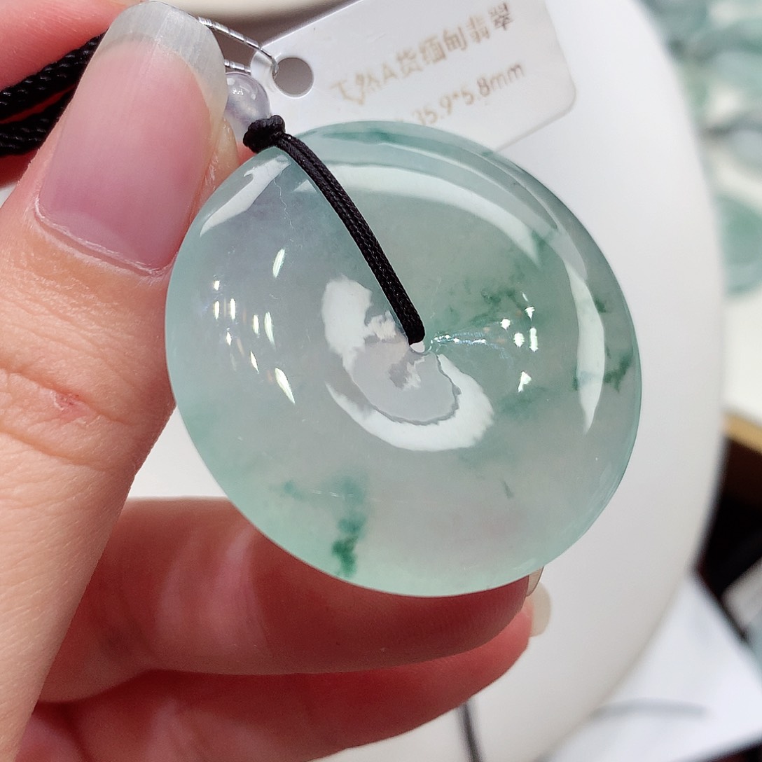 颈饰未镶嵌翡翠编号93，35.9/5.8