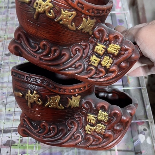 多肉绿植陶瓷花盆，有孔