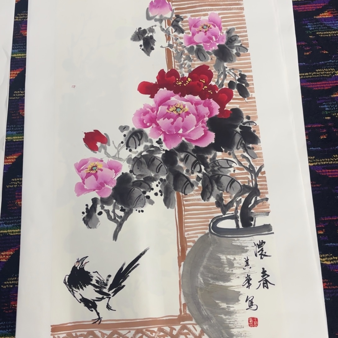 国画国画老师作品刘