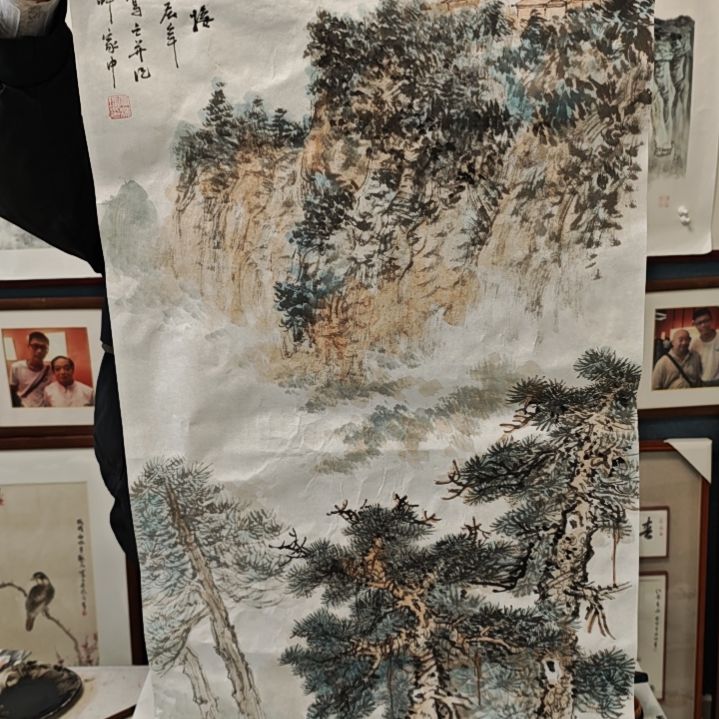 国画贾海瑞老师现场定制