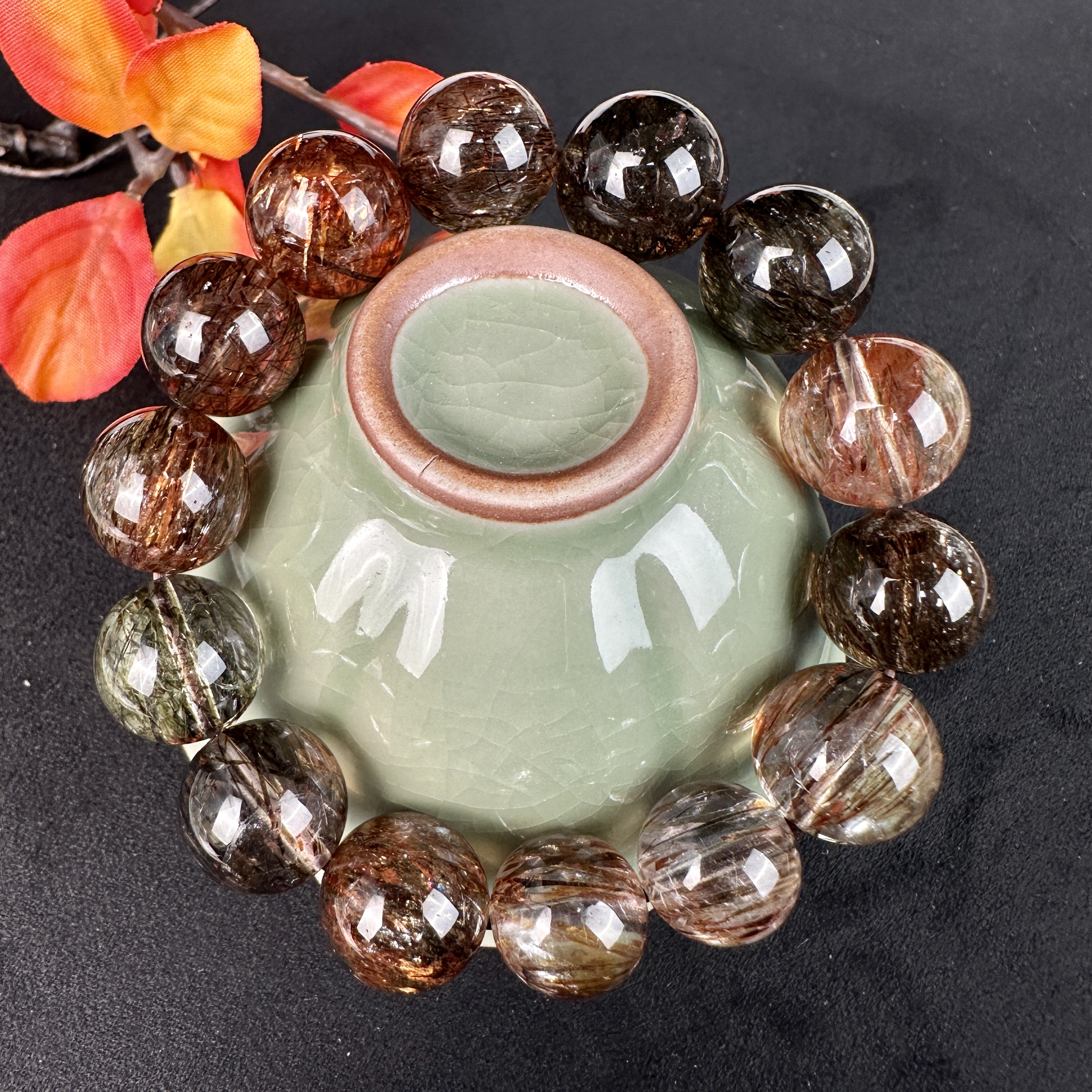 黑金超七单圈手串（天然珠宝多样性发其一）