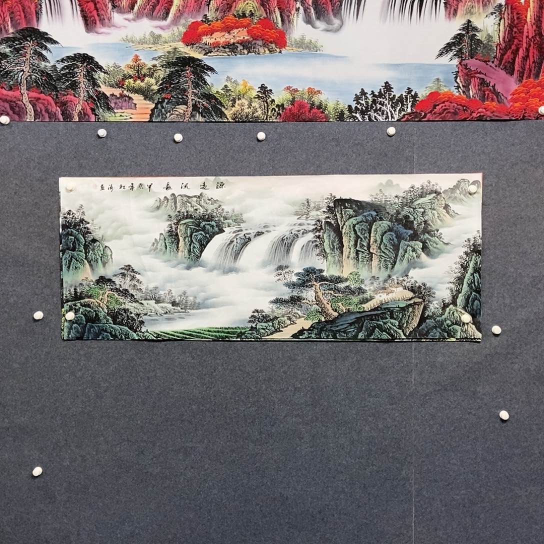国画小六尺山水一副