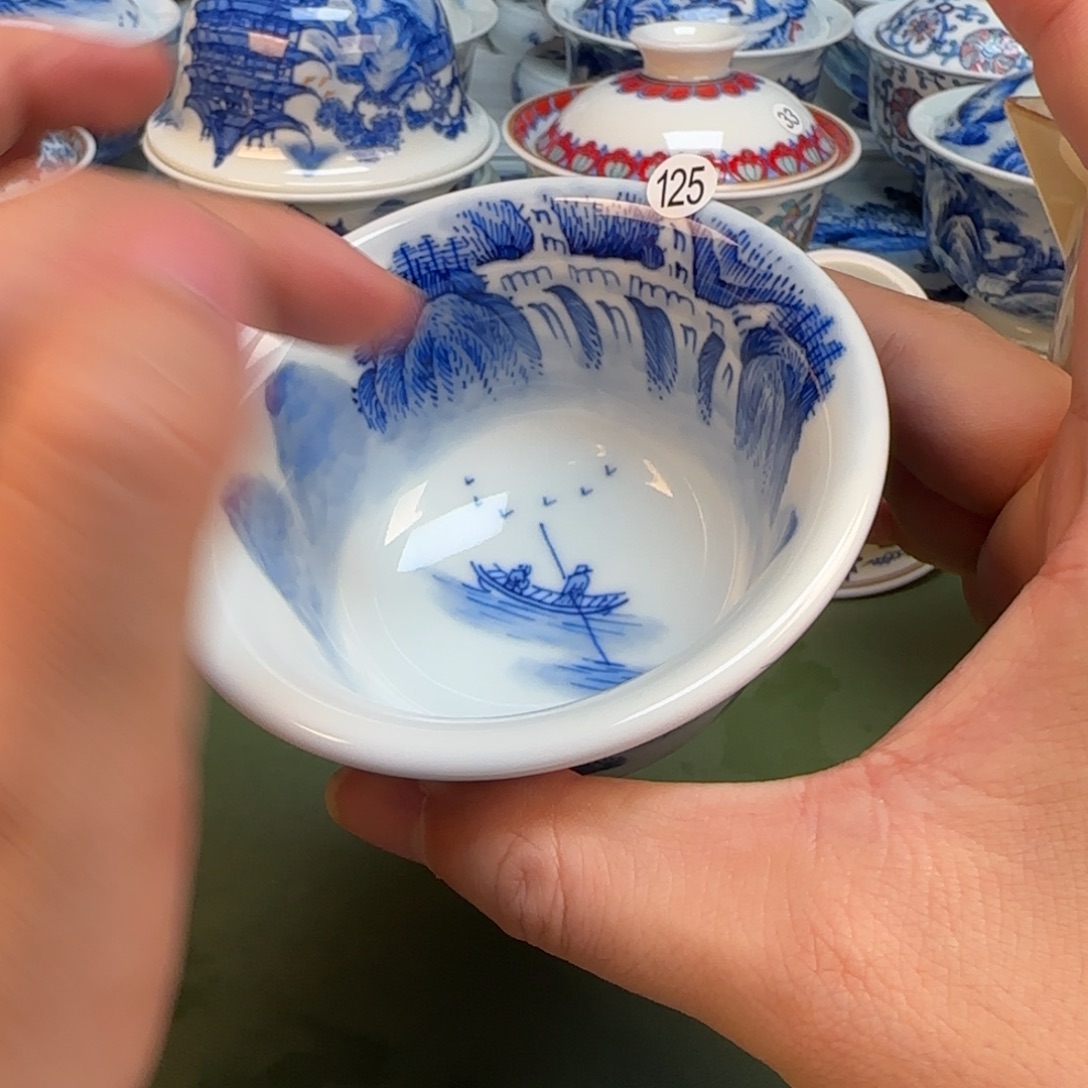 彦祖纯手工手绘茶具125