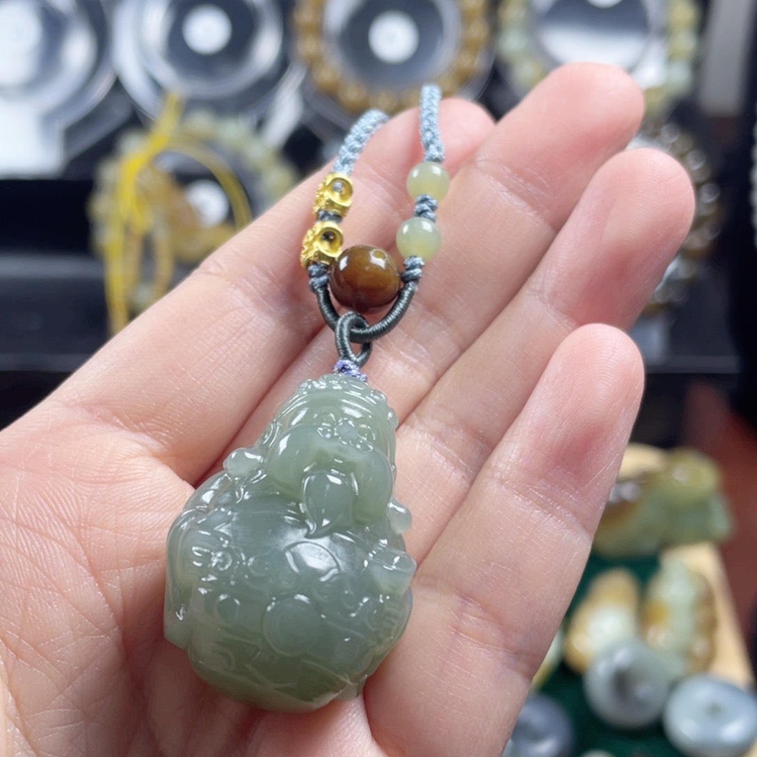 和田玉颈饰未镶嵌冬****1