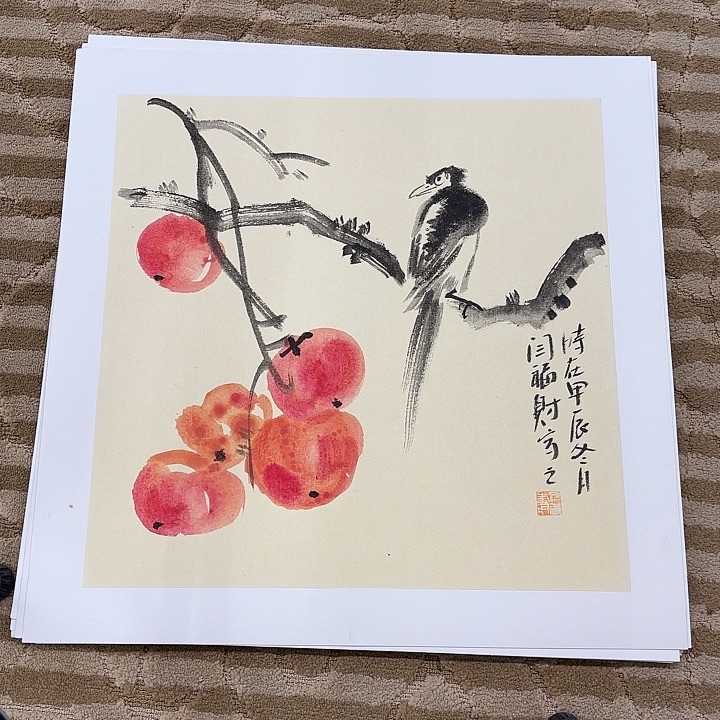 国画花鸟的翅膀和翅膀是 