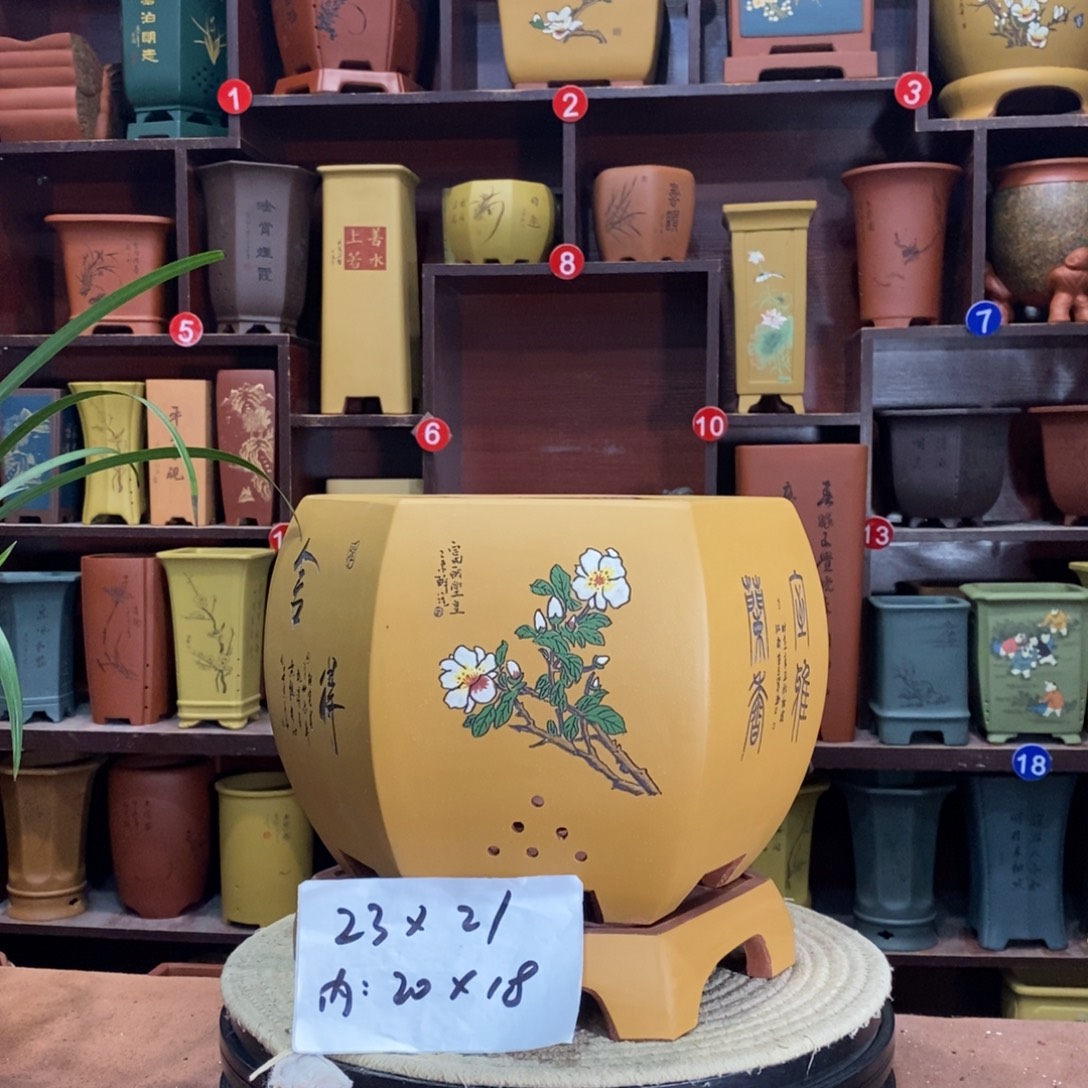 紫砂艺术紫砂花盆
