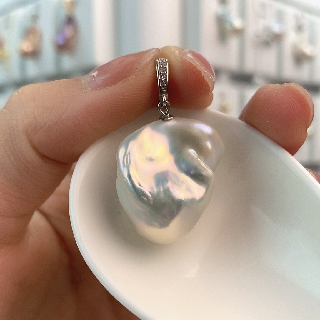 淡水珍珠颈饰合金