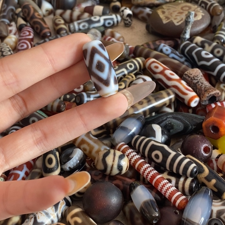 玛瑙/玉髓颈饰足银镀金镶嵌179