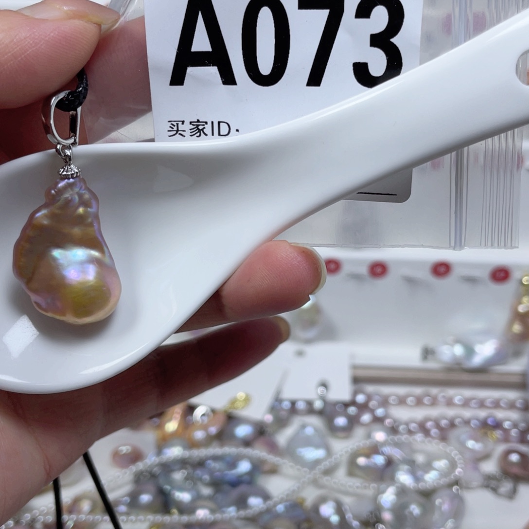 淡水珍珠巴洛克银S925镶嵌