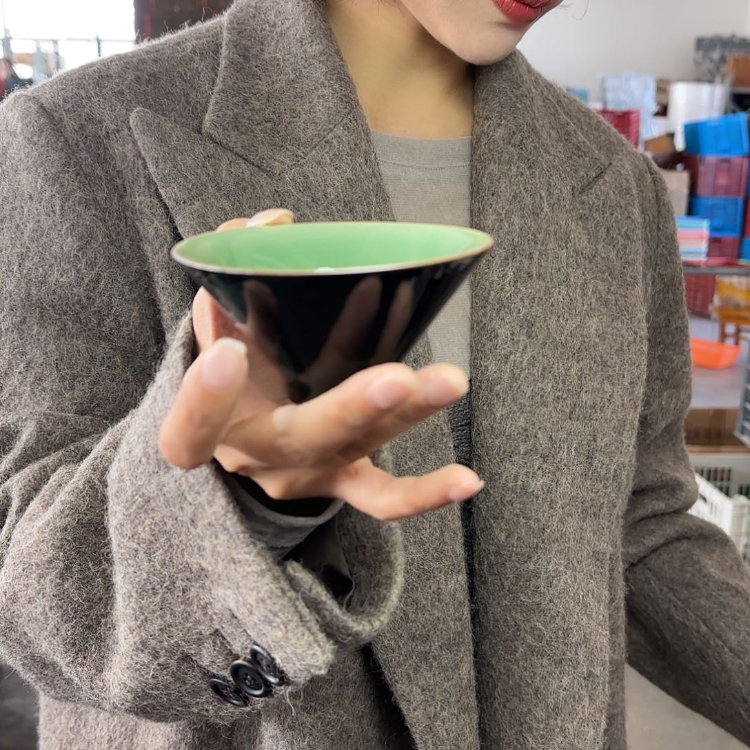 龙泉云间青瓷小米茶器