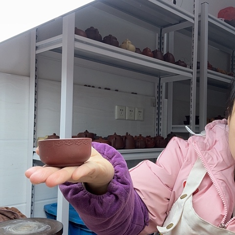 紫泥如意杯如意杯