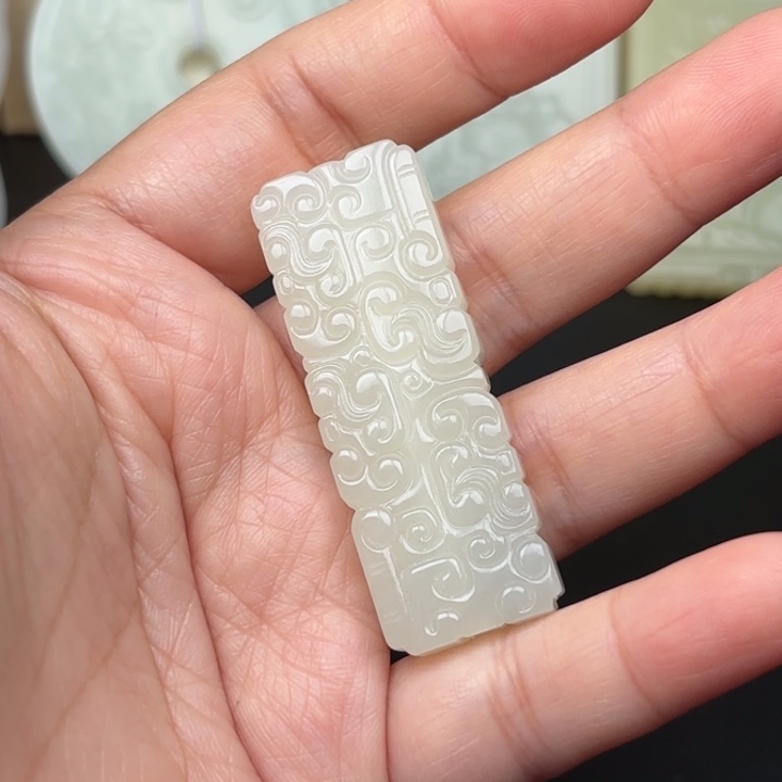 未镶嵌和田玉挂件宅*