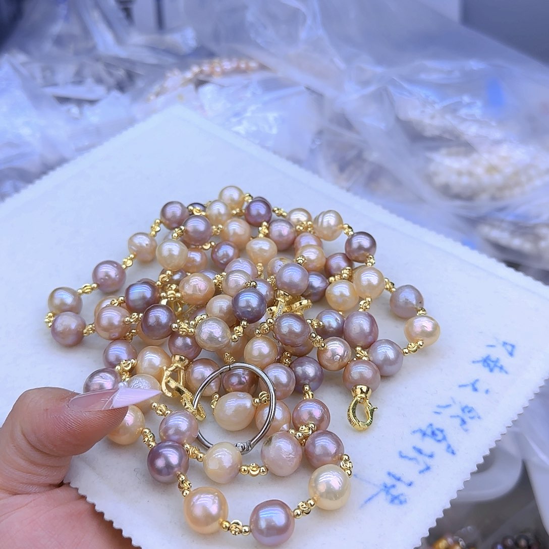 未镶嵌项链定制15淡水珍珠