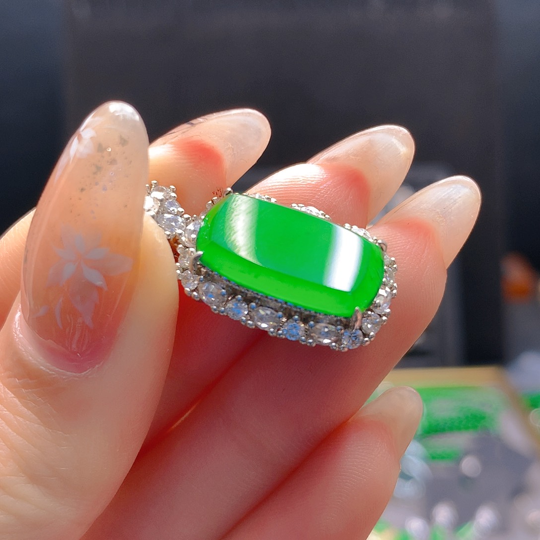 未镶嵌戒指翡翠天然翡翠