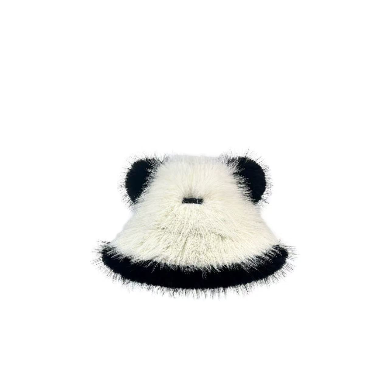 2025秋冬新品·熊猫亲子·毛毛渔夫帽围巾手套套装