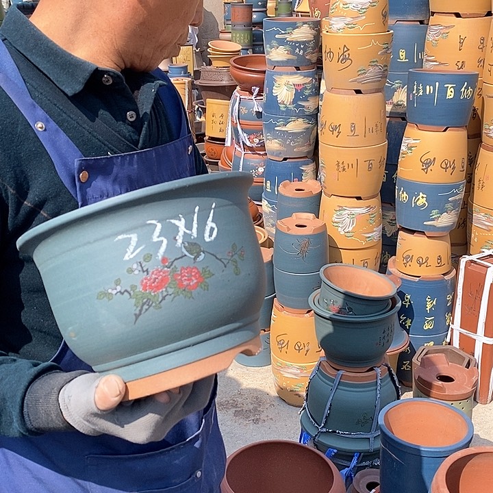 紫砂花盆紫砂花盆