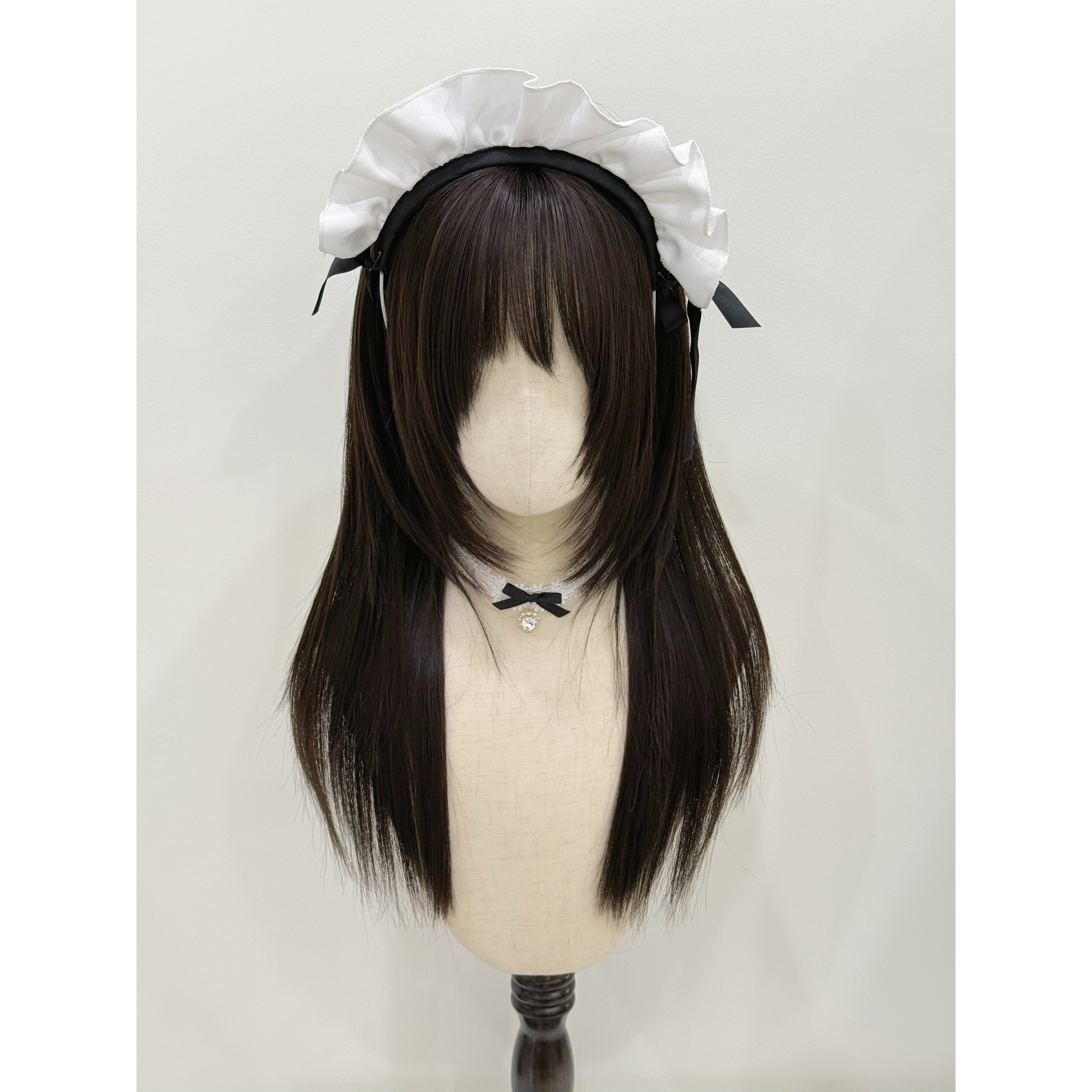 七美假发【奈奈子】高层次动漫感日系黑长直显白全头套中长假发