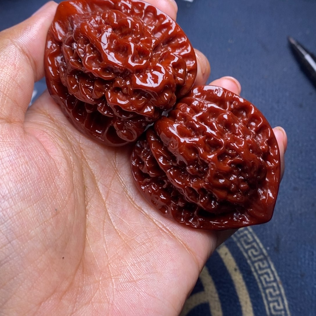 文玩核桃吊坠官帽47