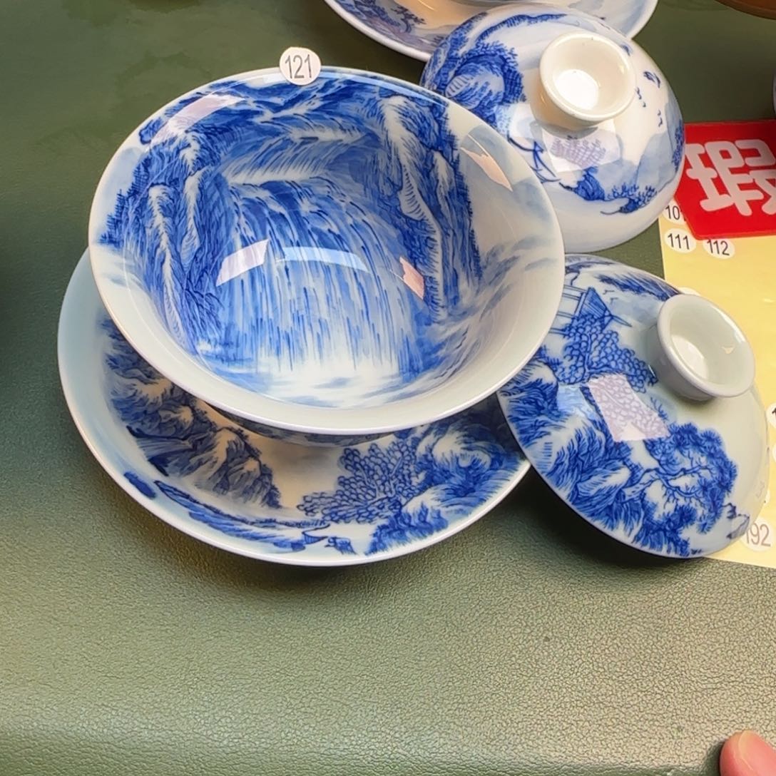 彦祖纯手工手绘茶具121