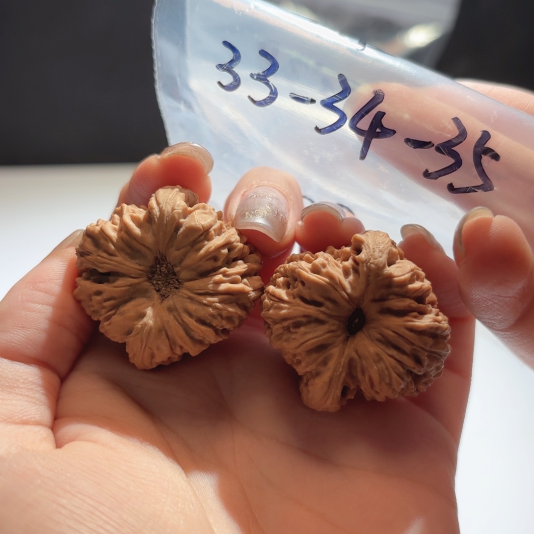 吊坠文玩核桃14号拉丝凹底