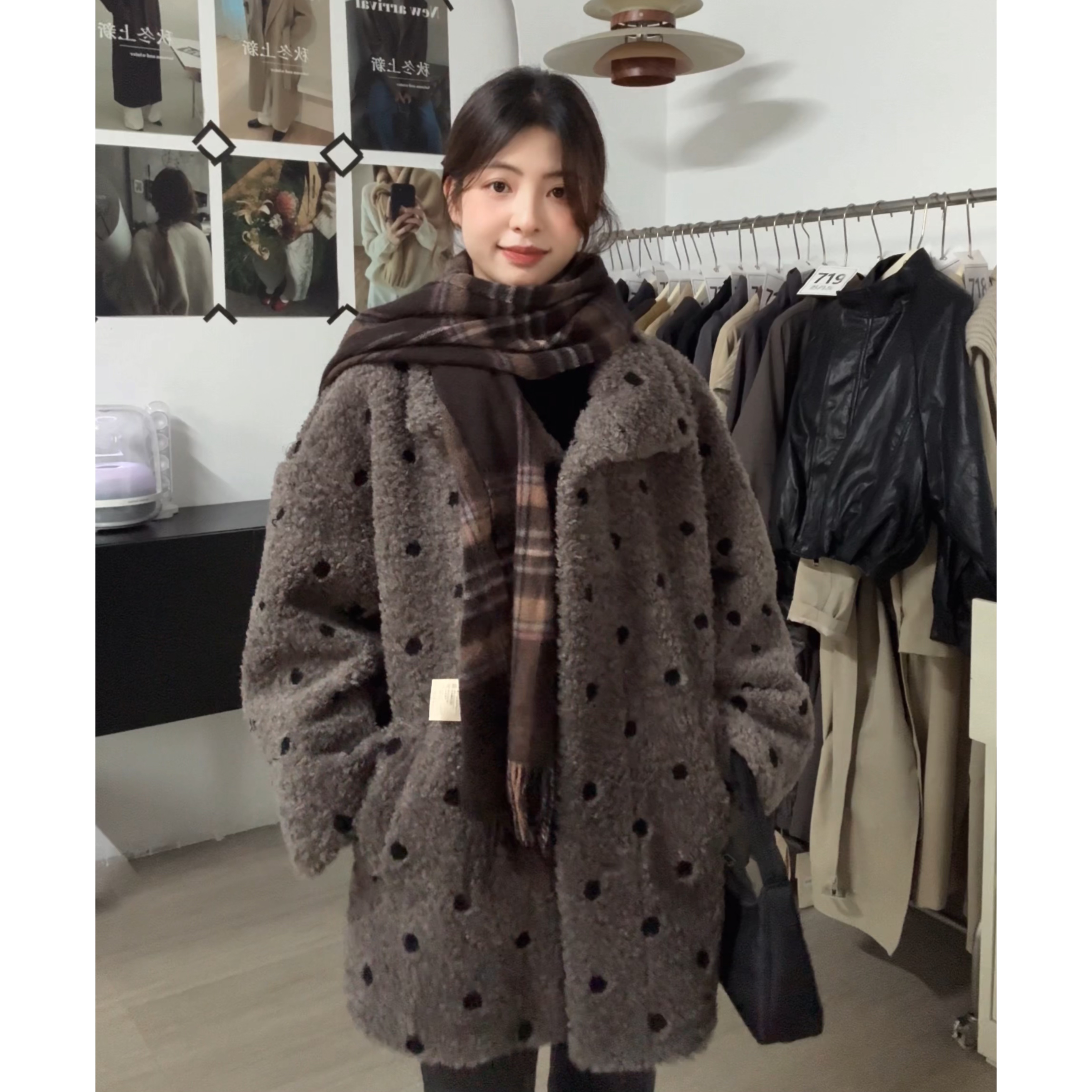 2025冬季新款复古百搭宽松韩版短外套女慵懒风