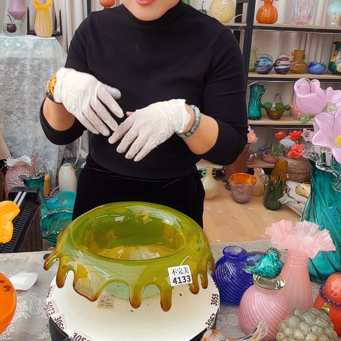 4133 果盘福利家悦琉璃工艺品