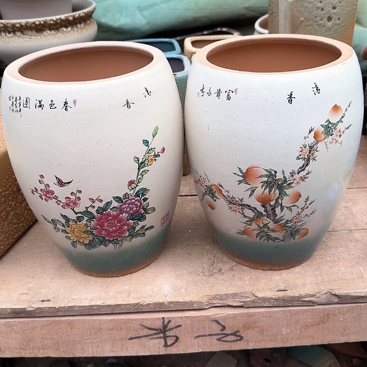 红陶微瑕花盆处理来啦