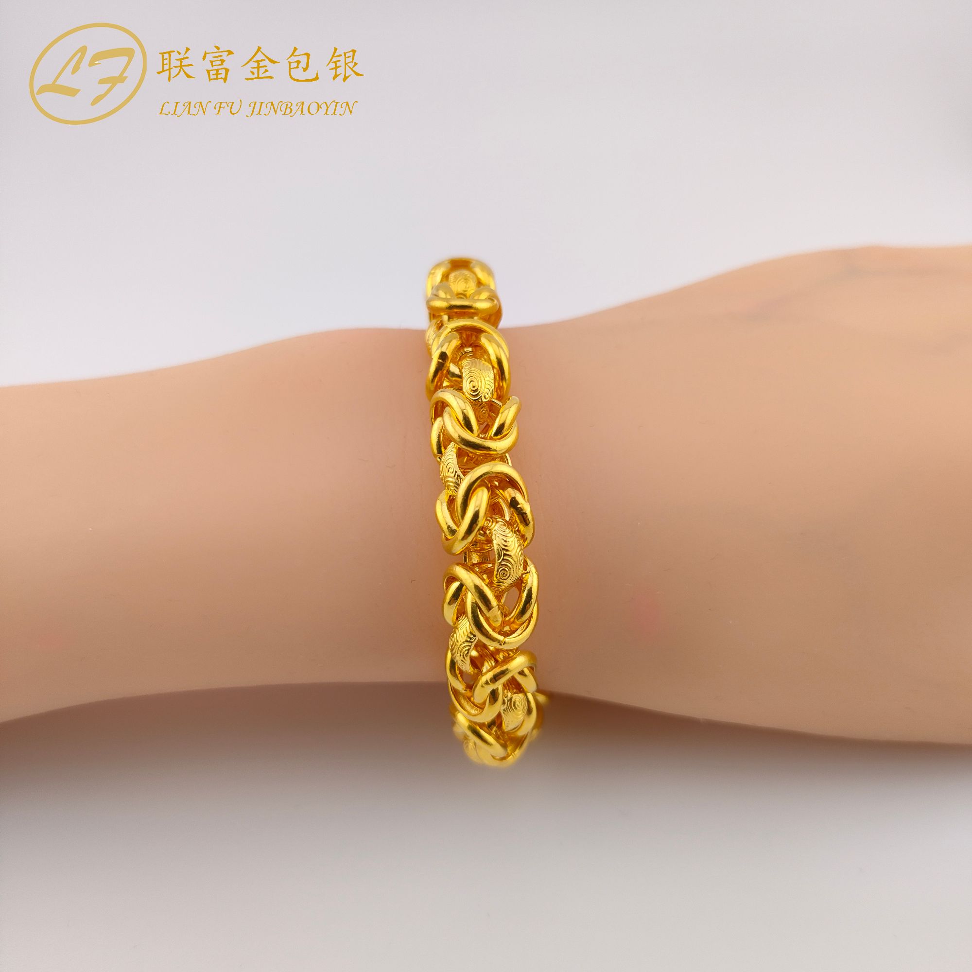 足银手链 足银手链  泰国方龙骨手链龙骨手链气质百搭潮流