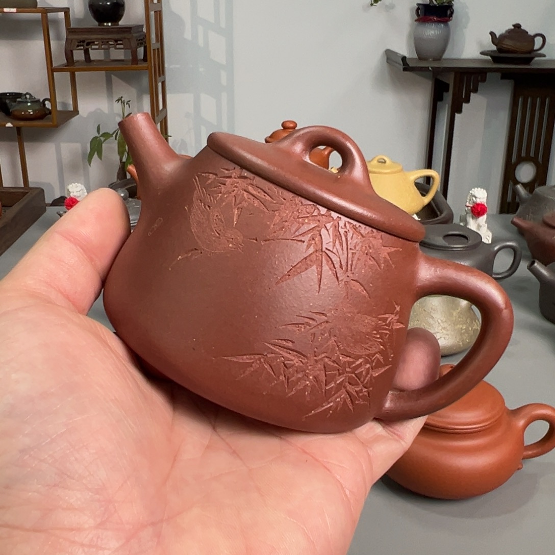 紫砂茶壶底槽清高瓢