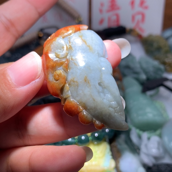 翡翠颈饰未镶嵌保真天然A货翡翠