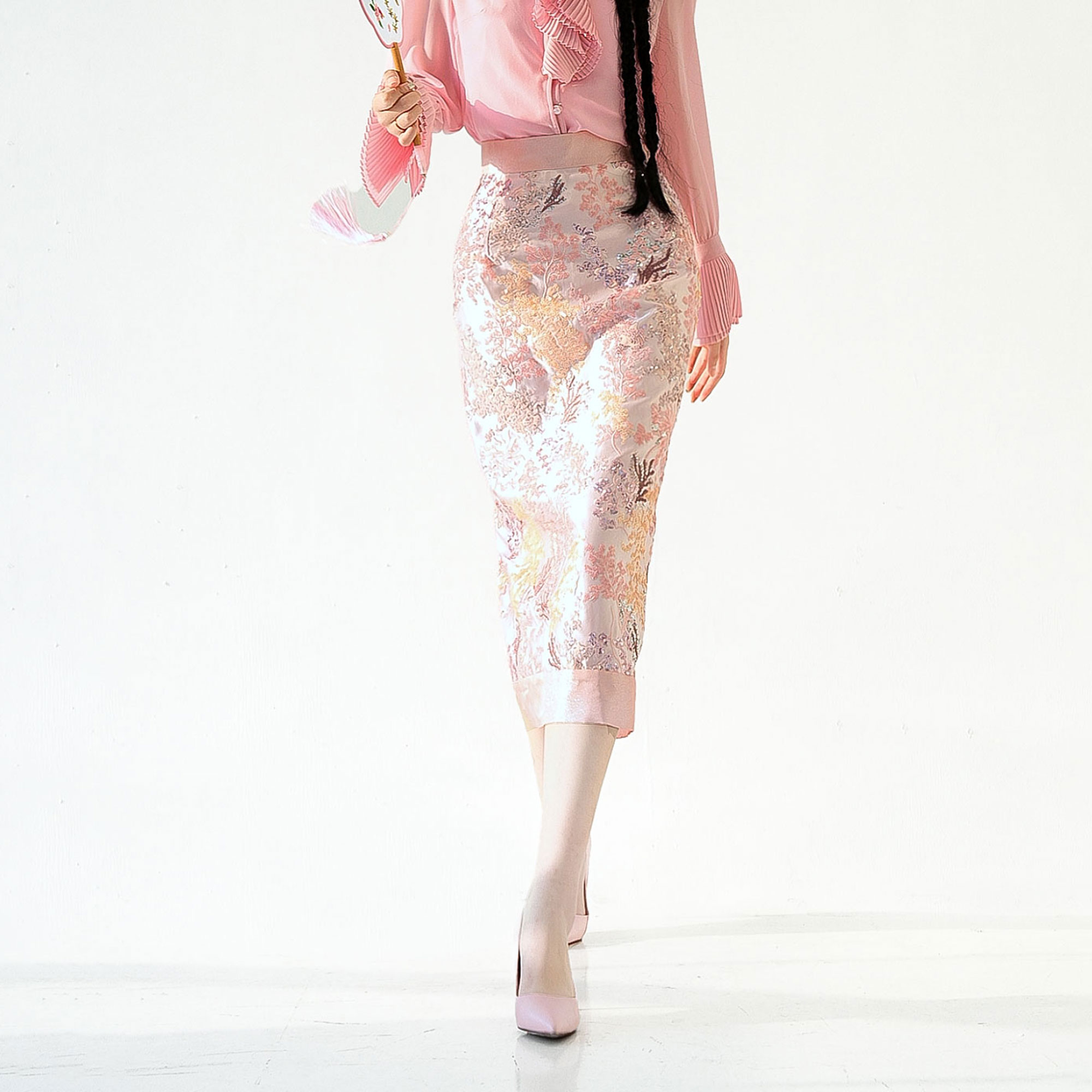 XIANPIN/鲜品【曲院风荷】半裙