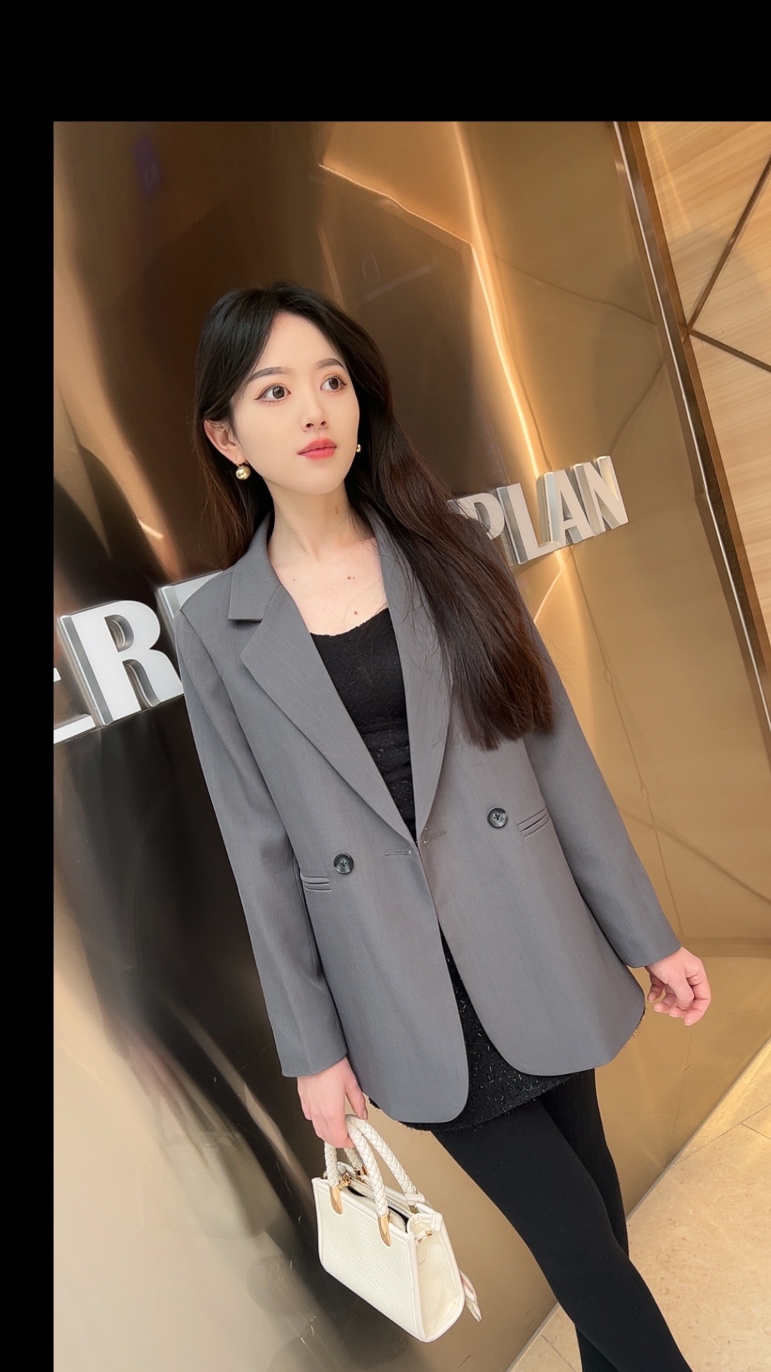 春秋韩版宽松西装外套女时尚休闲百搭显瘦上衣