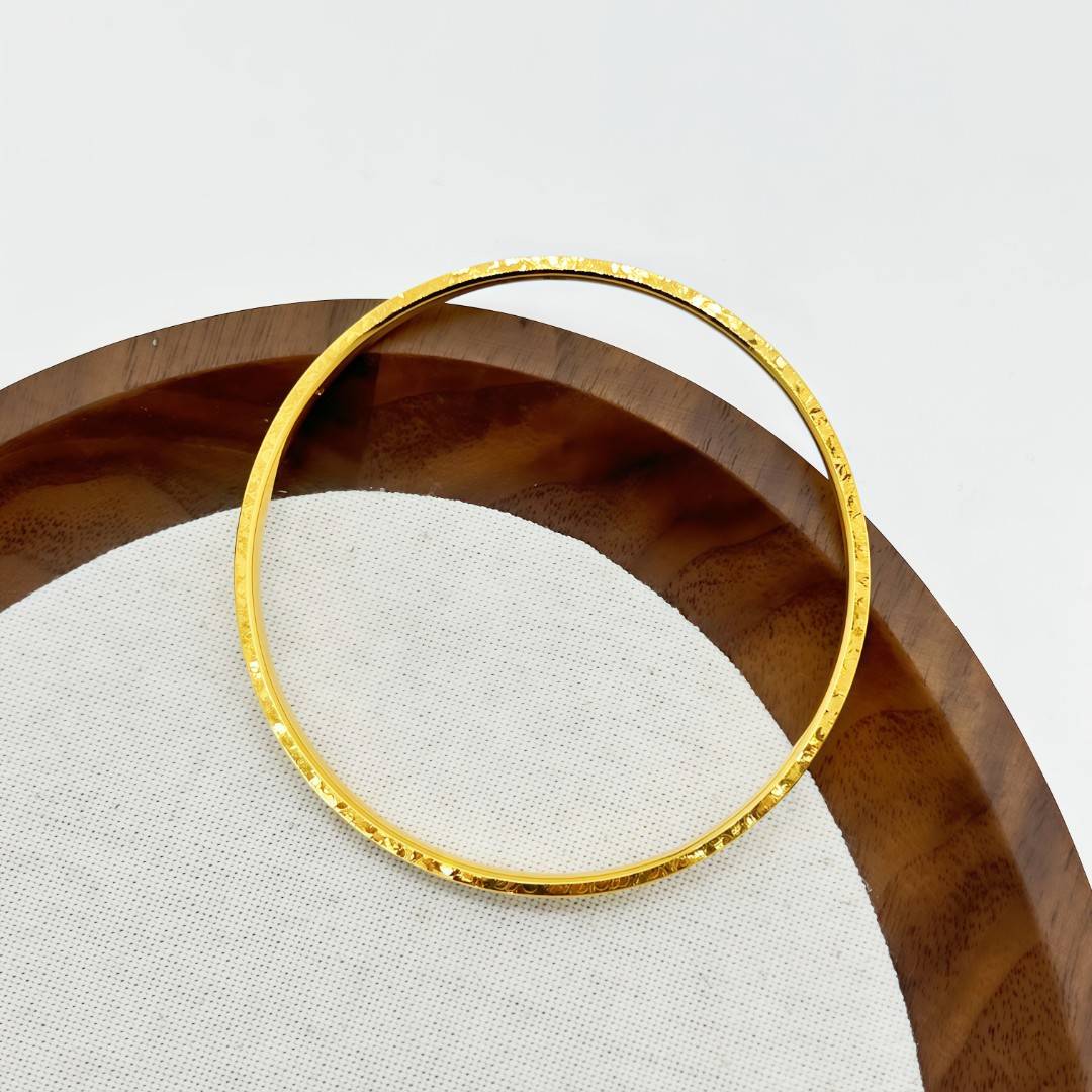 足金999 碎冰冰手镯卡4.0mm 5.92 56#