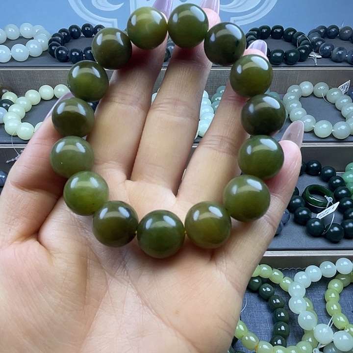 和田玉未镶嵌手链