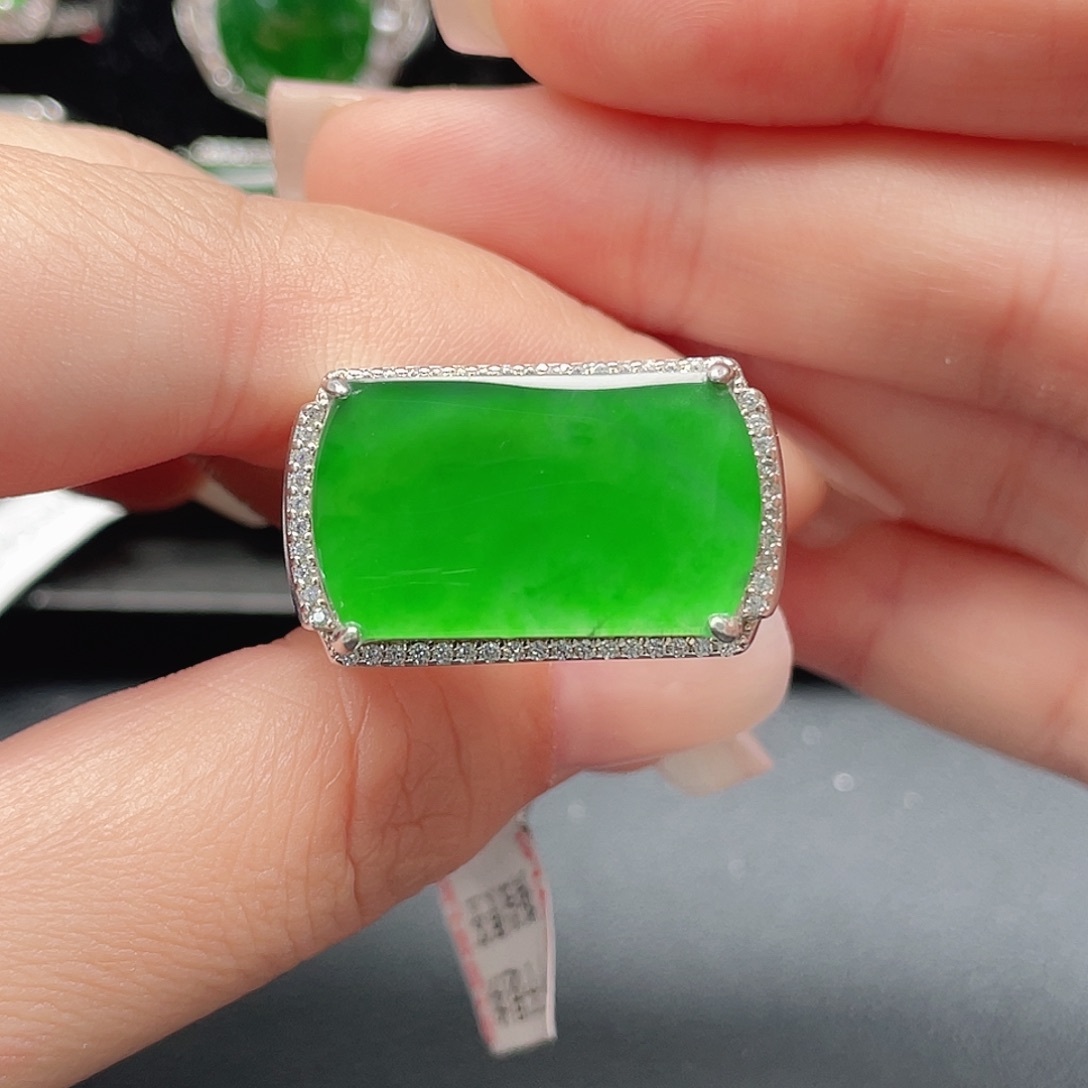 沙***暴翡翠银S925镶嵌戒指没有运费险3779