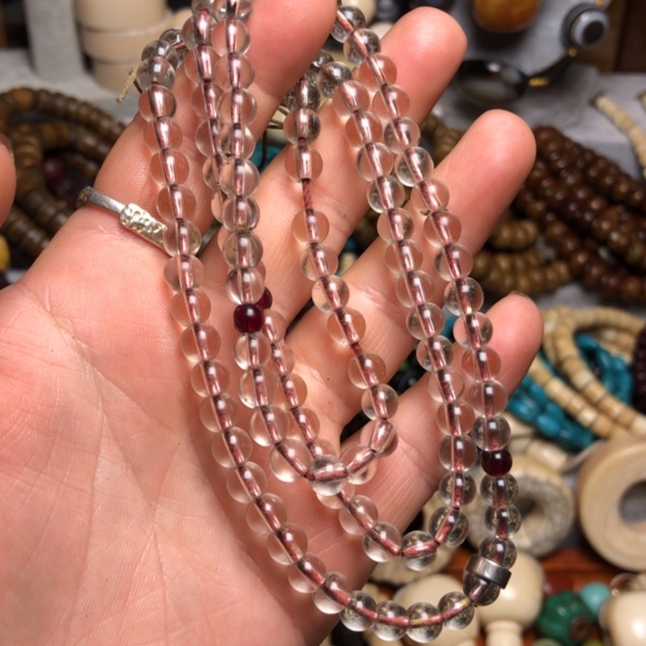 藏区亮晶晶 念珠 珠子