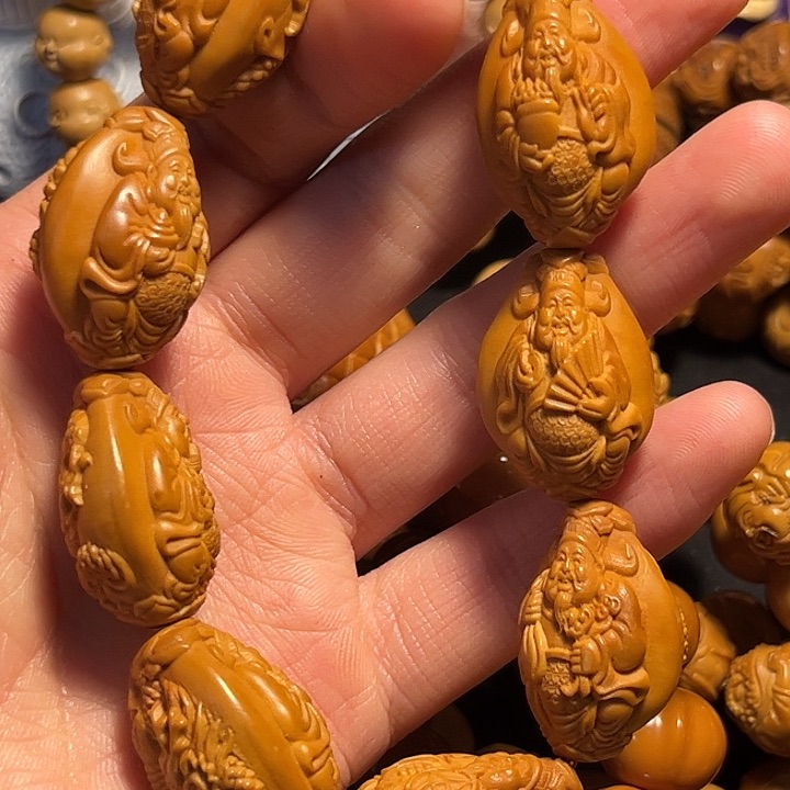 橄榄核手串/手链九龙财神