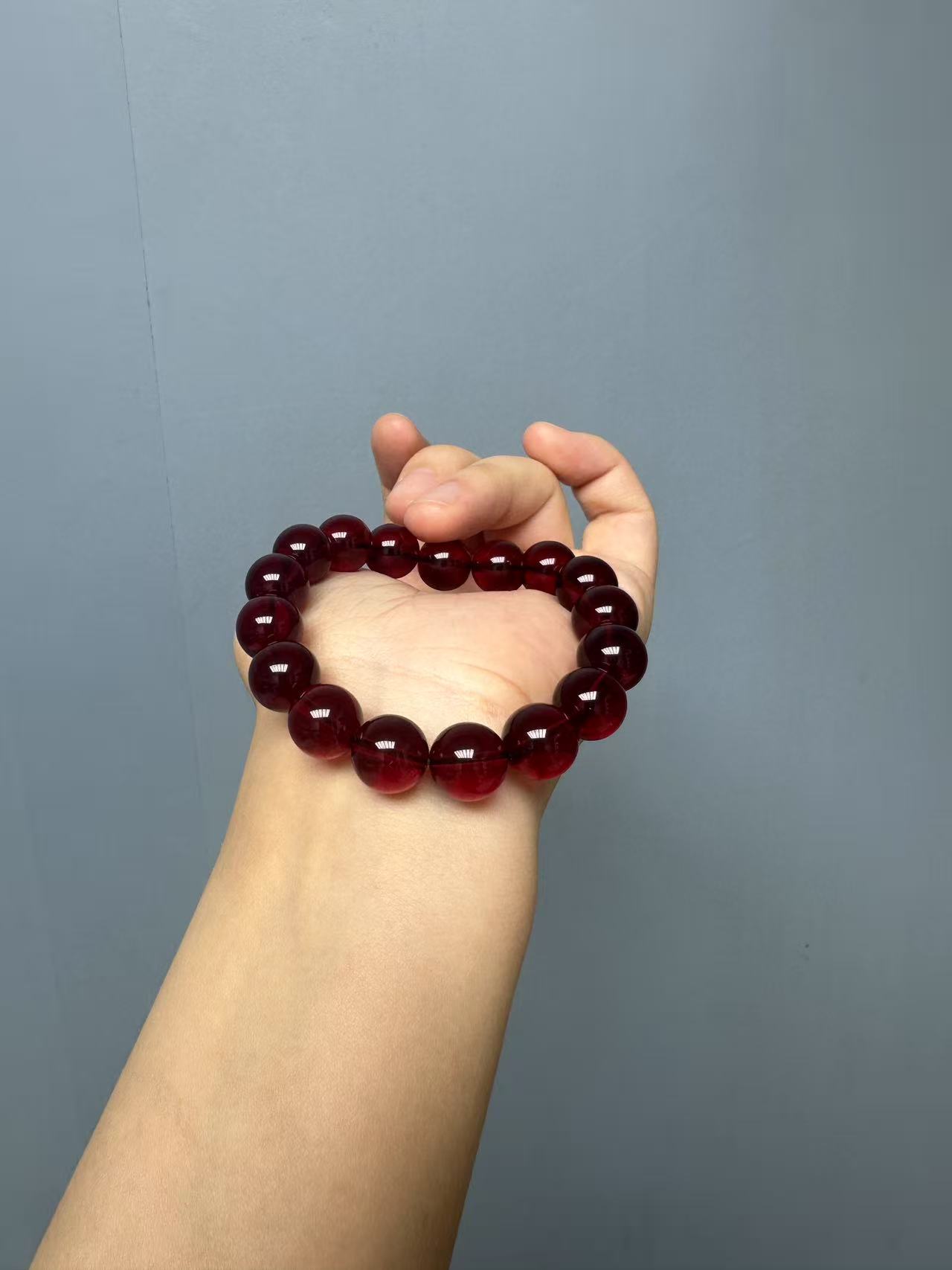 蜜蜡血珀手链12mm手链