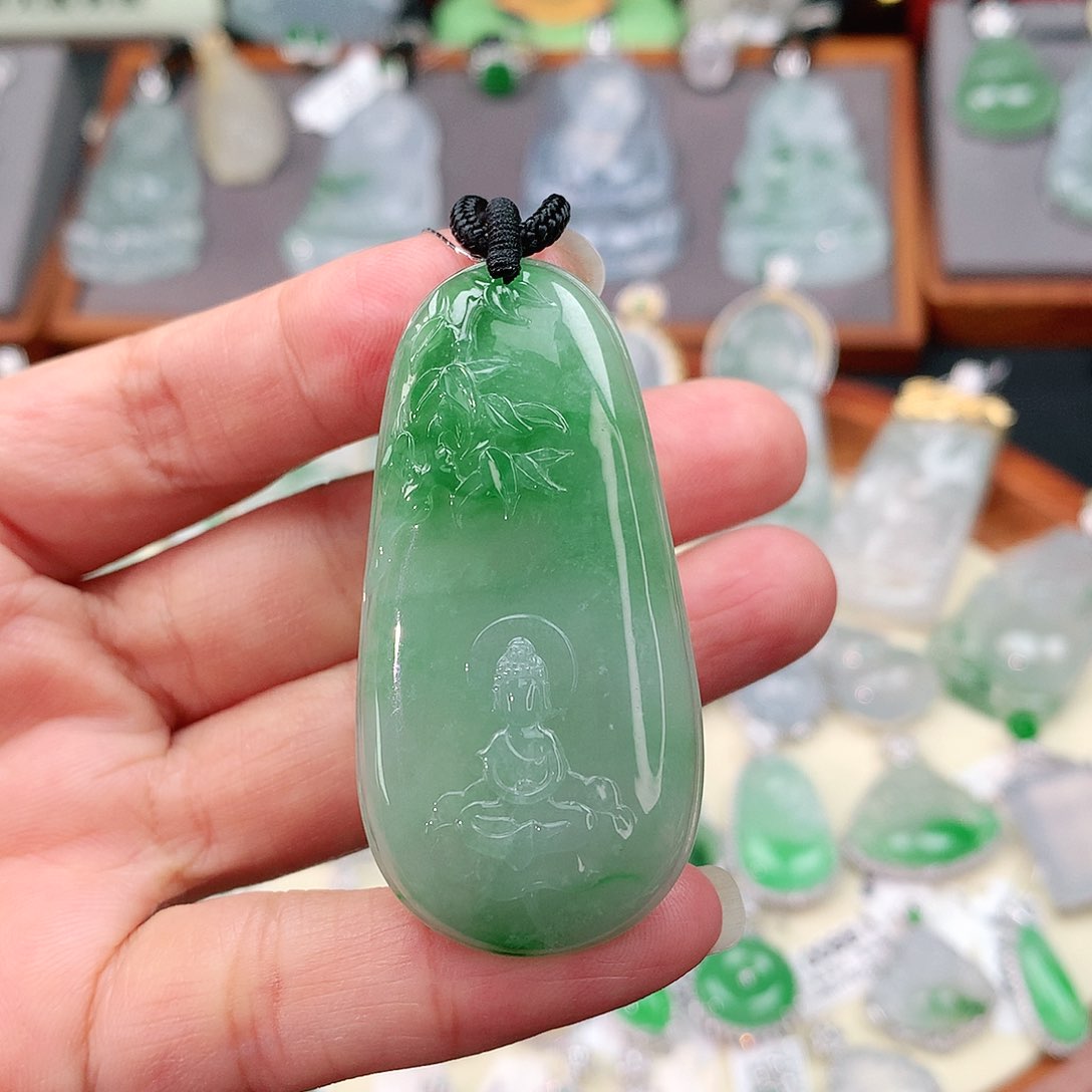 颈饰未镶嵌翡翠悟道牌