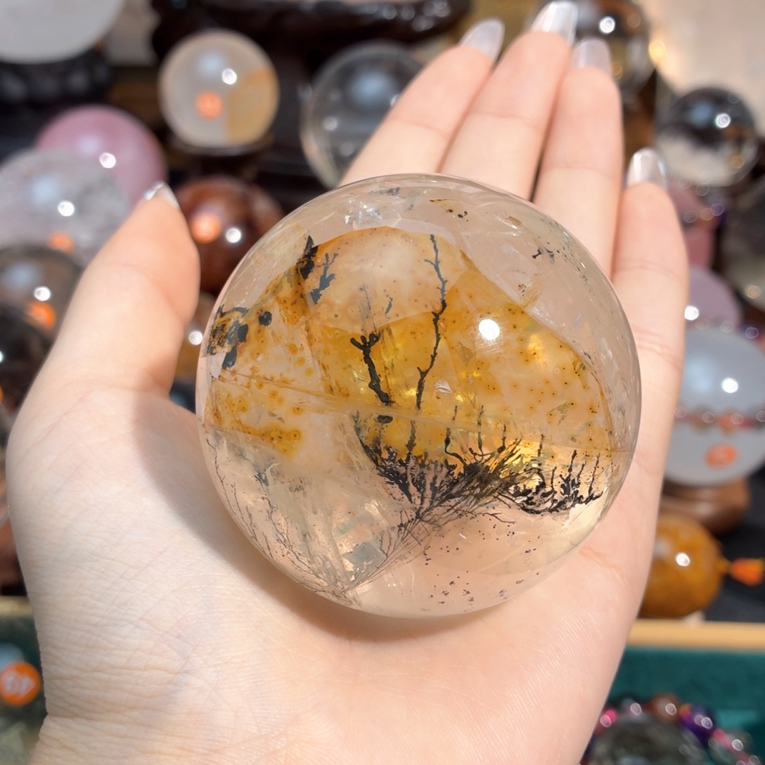 未镶嵌水晶珠宝半成品树晶