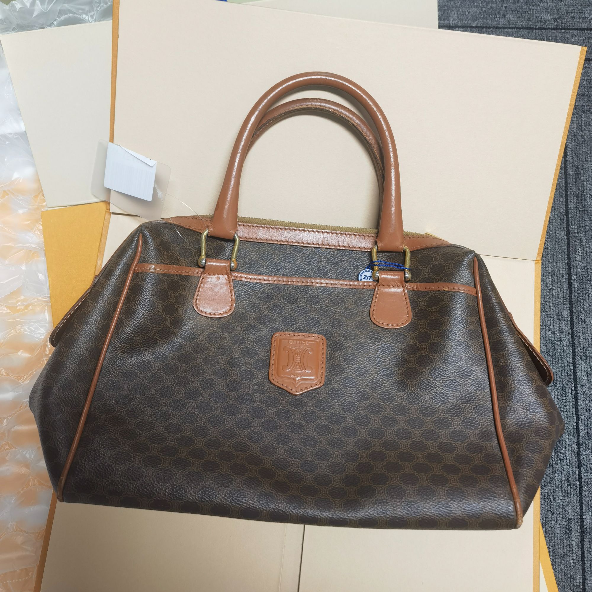 95新 Celine/思琳 老花手提包