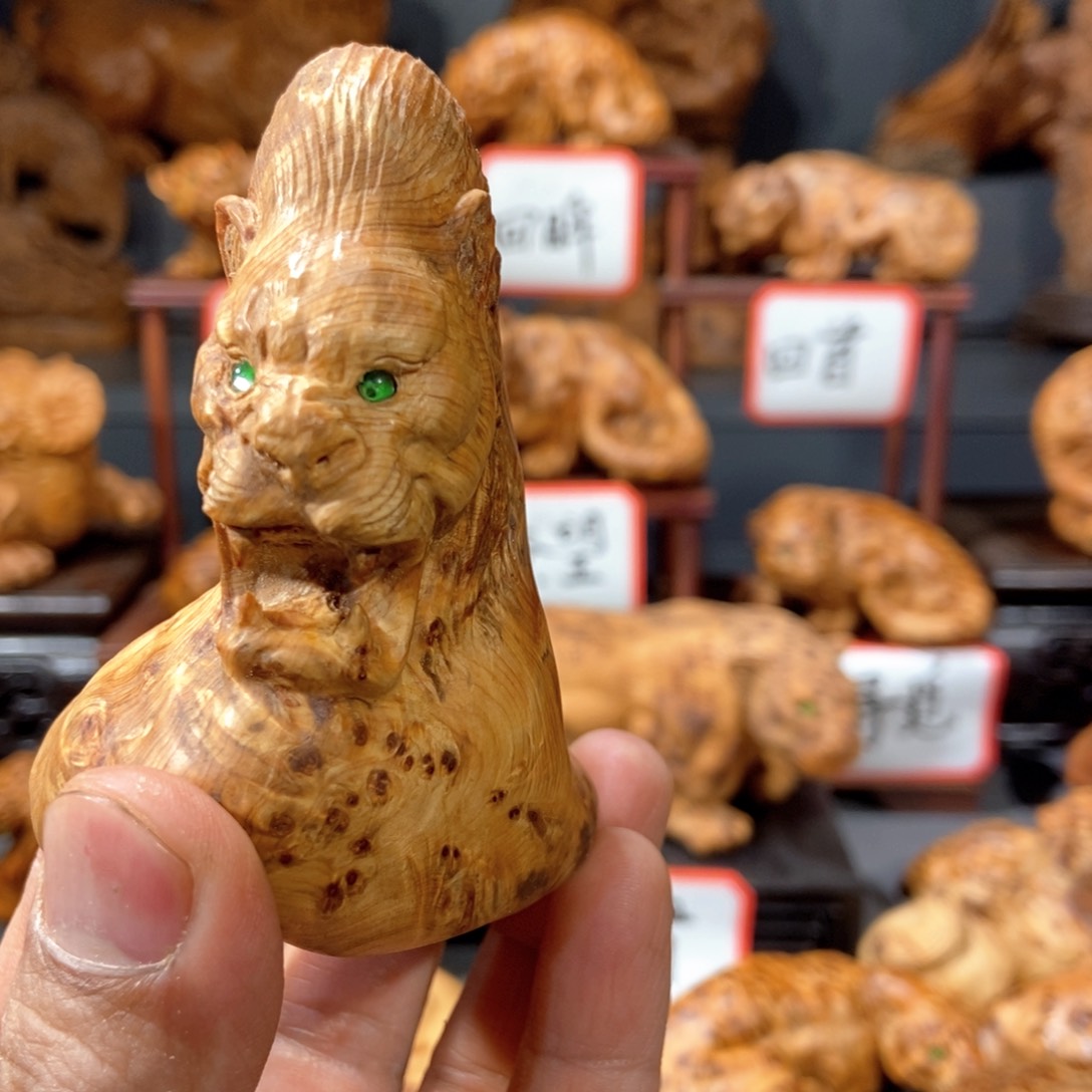 柏木（崖柏）木雕手工把件太行崖柏瘤疤料