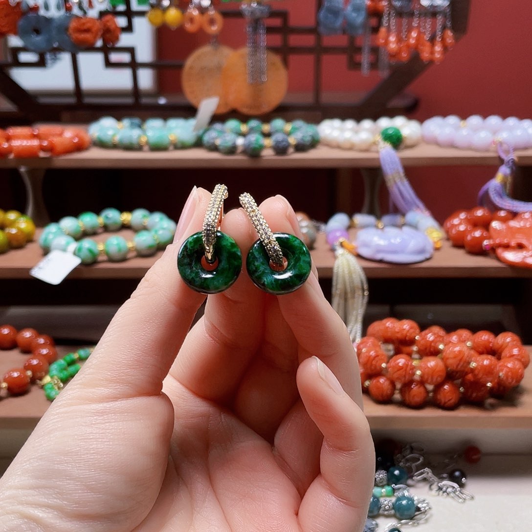 翡翠未镶嵌手链饰品